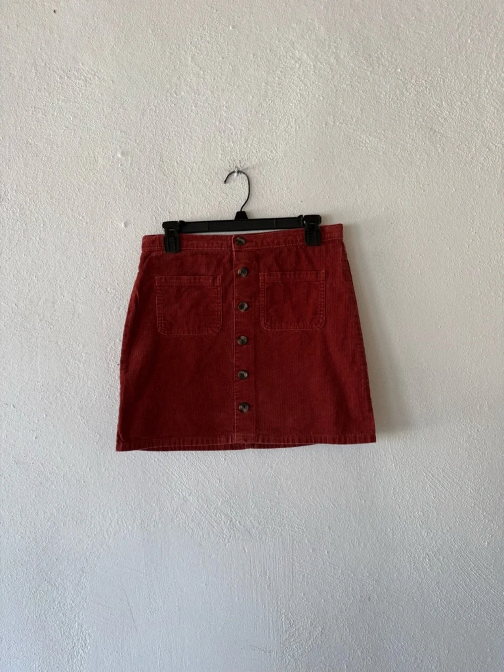 Corduroy Mini Skirt Button Front Rust Girls 14 / Womens XS The Childrens‎ Place
